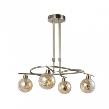 Distribuidor - Lâmpadas Diversas | Lâmpadas Modernas | LAMPARA VARANASI 4XG9 CUERO REGX50X32 CM Ref: 154454014